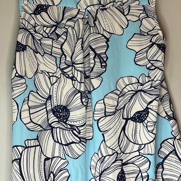 Suzanne Betro Blue & White Floral Tank Top Size XL - Picture 8 of 11